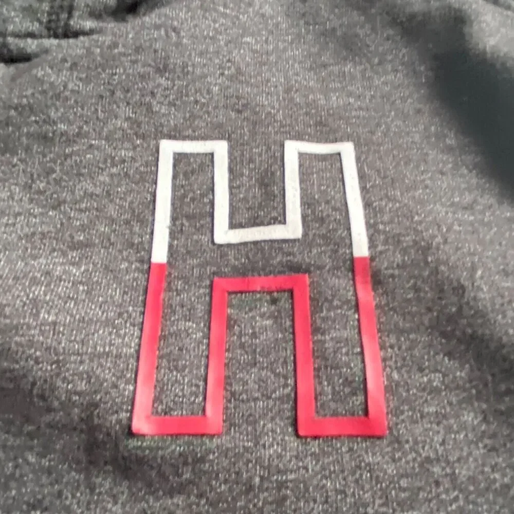 Tommy Hilfiger Hoodie Youth XL 18-20 Gray Full Zip Hooded Sweatshirt Spellout